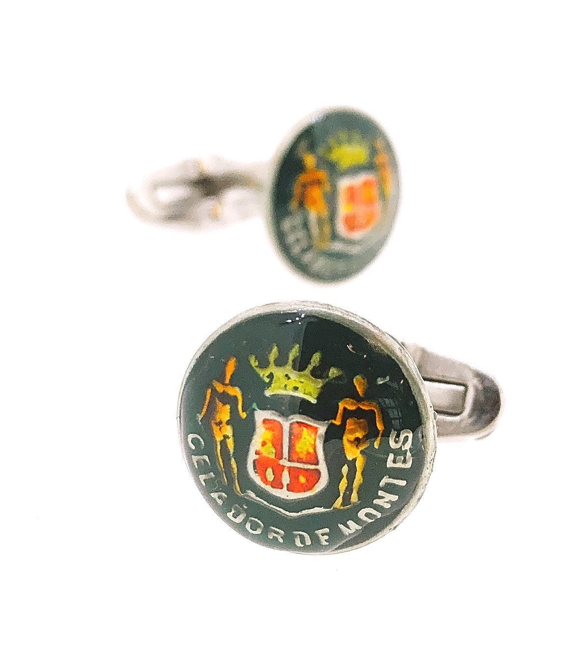 Gemelos de Camisa con Botones Originales del cuerpo de Celador de Montes de Euskadi 15 mm