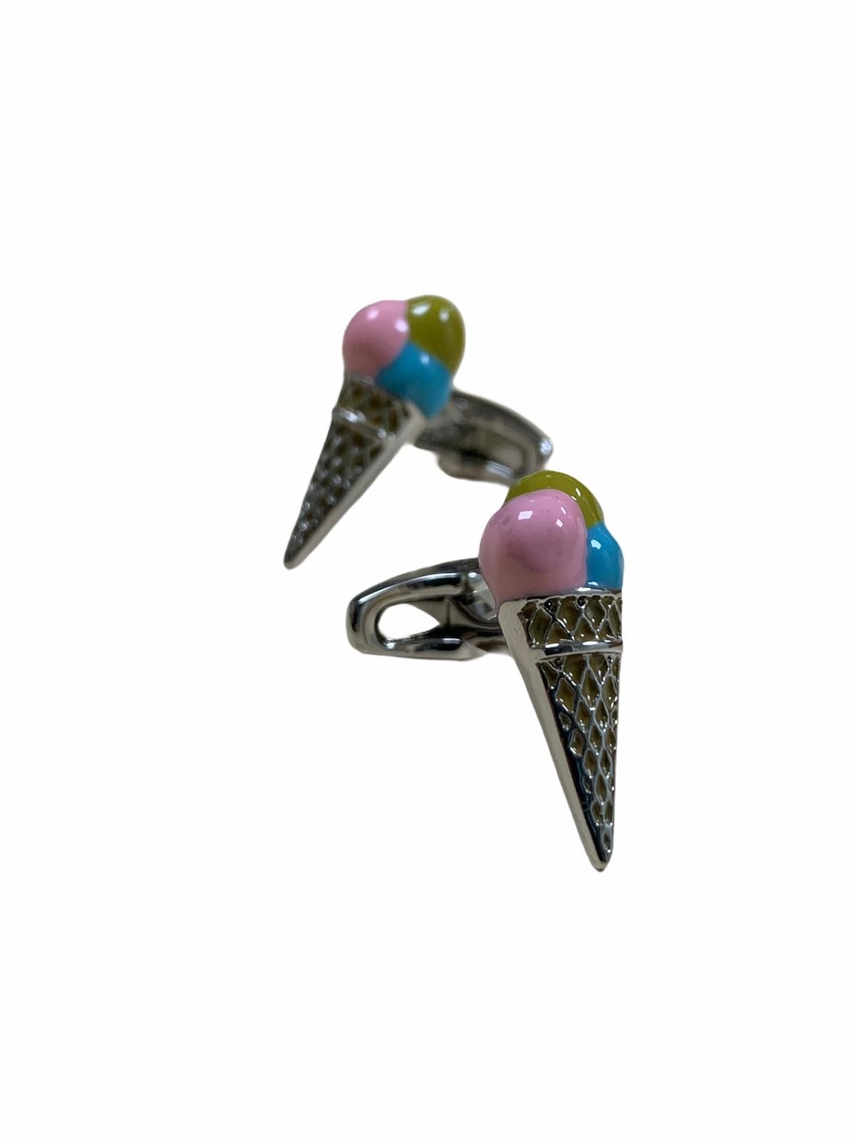 Gemelos de Camisa Cucurucho de Helado 25x10mm