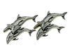 Gemelos de Camisa Delfines SaltandoTwin Leaping Dolphins Pewter Cufflinks 50mm