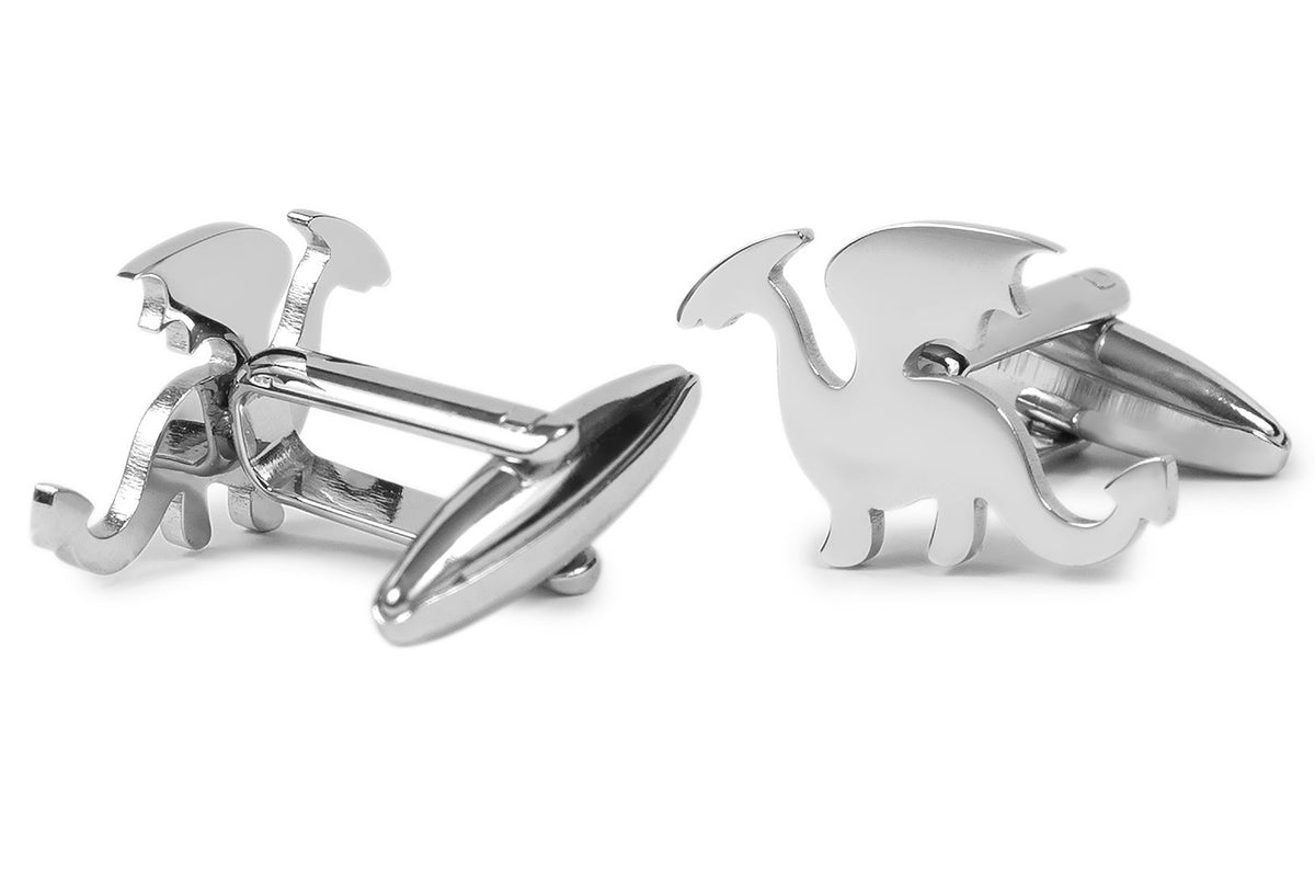 Gemelos de camisa Dragon Acero Inox 20 mm Gemelolandia