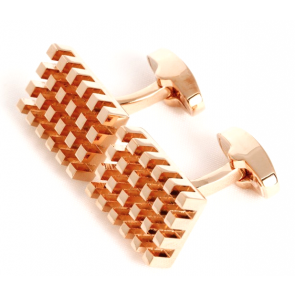 Gemelos de Camisa Elegant Rose Gold Bricks