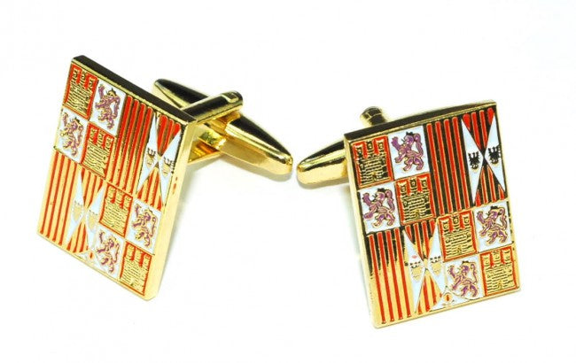 Gemelos de Camisa Estandarte Reyes Católicos Bandera de Infantería