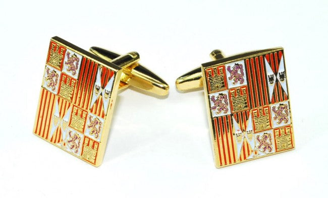 Gemelos de Camisa Estandarte Reyes Católicos Bandera de Infantería