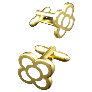 Gemelos de Camisa Flor de Barcelona Golden 15mm