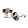 Gemelos de Camisa Gun Metal Brick in Steel