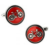 Gemelos de Camisa Logo Bicicleta Roja