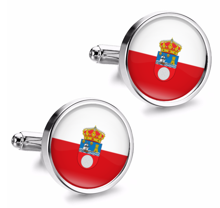 Gemelos de Camisa Magglass Bandera de Cantabria 16mm