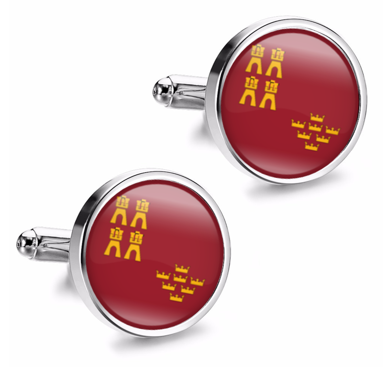 Gemelos de Camisa Magglass Bandera de Murcia 16mm