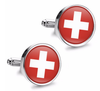 Gemelos de Camisa Magglass Bandera Suiza Switzerland