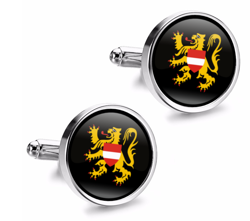 Gemelos de Camisa Magglass Banderas Regiones Belgica Flemish Brabant