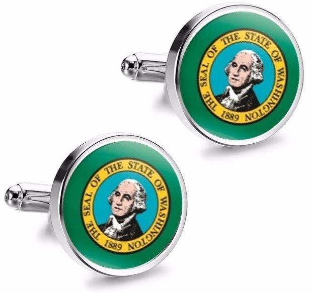 Gemelos de Camisa Magglass del Estado de Washington 16mm