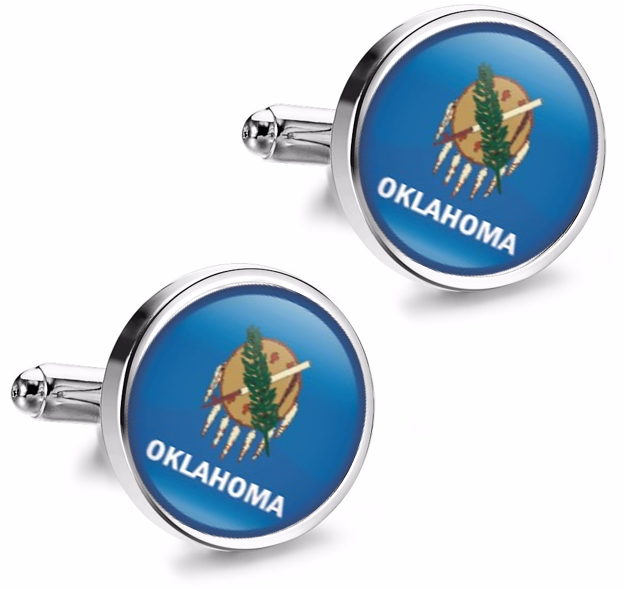 Gemelos de Camisa Magglass Estado Oklahoma 16mm