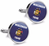 Gemelos de Camisa Magglass Estado Wisconsin 16mm