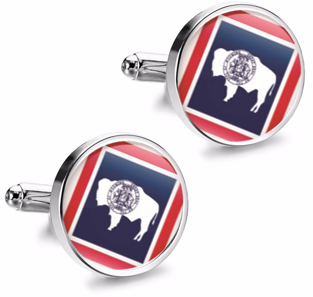 Gemelos de Camisa Magglass Estado Wyoming 16mm