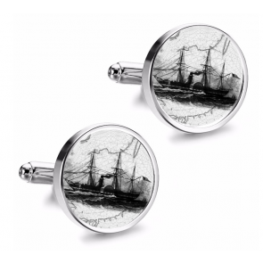 Gemelos de Camisa Magglass Grabados Barcos Nº11 16mm