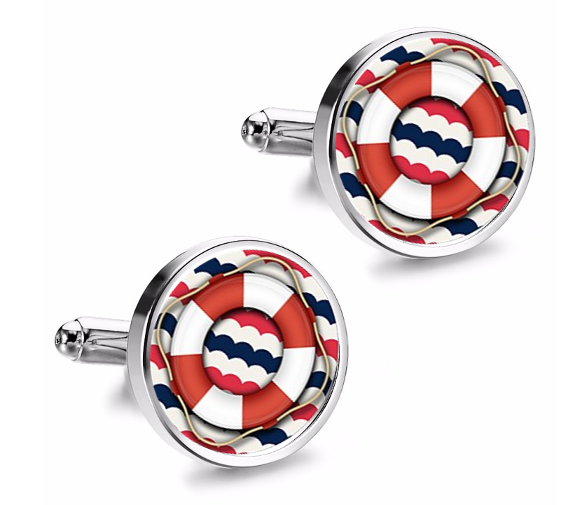 Gemelos de Camisa Magglass Salvavidas Nautico Nº4 16mm