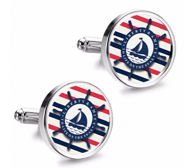 Gemelos de Camisa Magglass Timon Barco de Vela Nautico Nº5 16mm