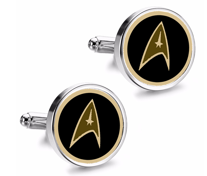Gemelos de Camisa Magglass Star Trek Logo mod 3