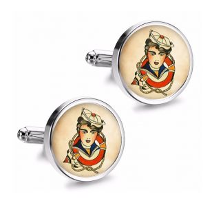 Gemelos de Camisa Magglass Vintage Tattoo Nº13 16mm