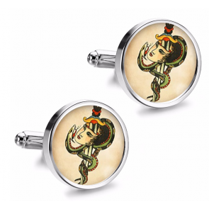 Gemelos de Camisa Magglass Vintage Tattoo Nº18 16mm