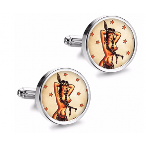 Gemelos de Camisa Magglass Vintage Tattoo Nº25 16mm