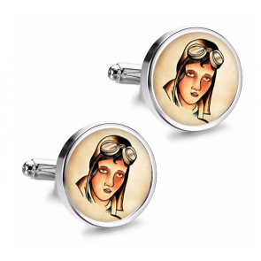 Gemelos de Camisa Magglass Vintage Tattoo Nº3 16mm