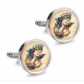 Gemelos de Camisa Magglass Vintage Tattoo Nº8 16mm