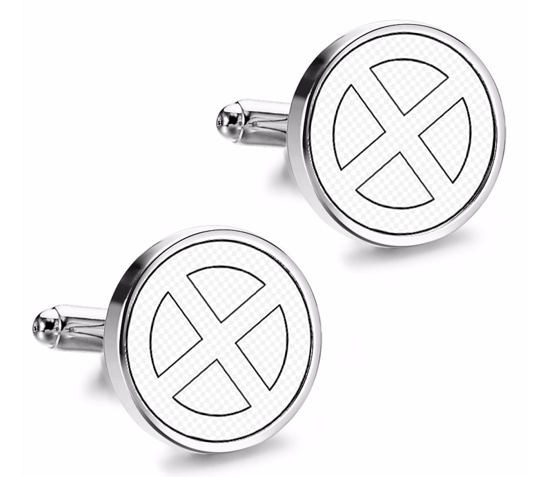 Gemelos de Camisa Magglass X-Men Logo mod 2