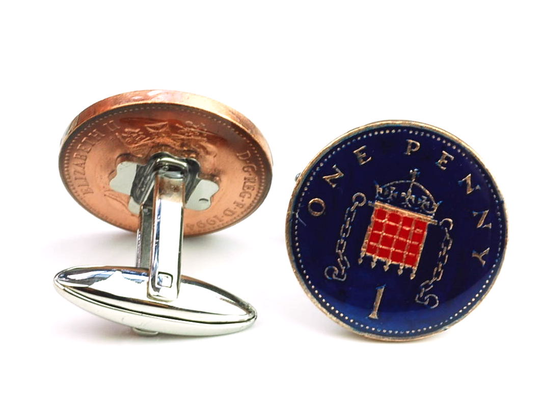 Gemelos de Camisa Moneda One Penny
