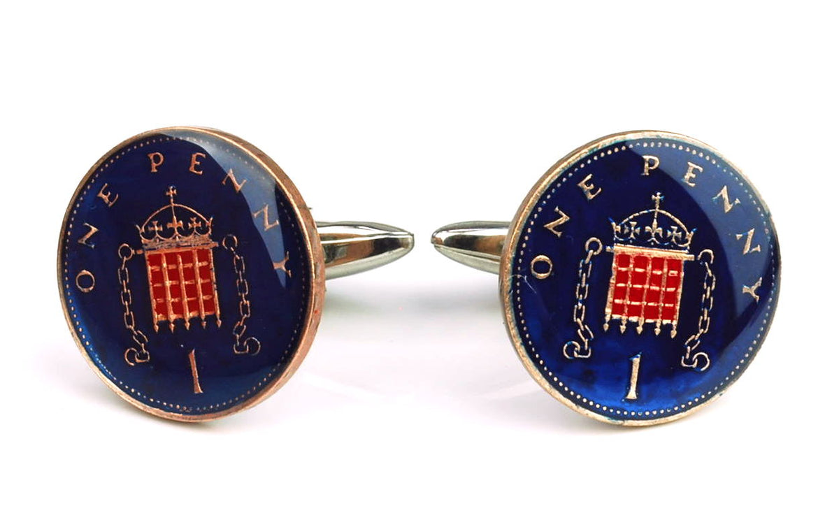 Gemelos de Camisa Moneda One Penny