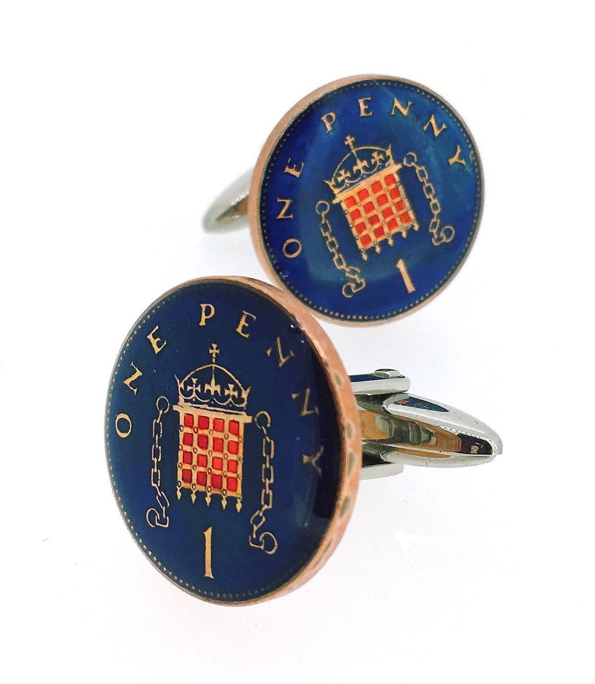 Gemelos de Camisa Moneda One Penny