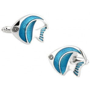 Gemelos de Camisa Pez Angel Azul