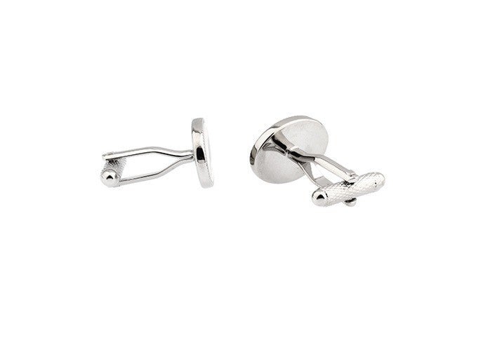 Gemelos de camisa plateados con cierre de bala - Modelo: Venado - 20mm - Gemelos modelo Inglés