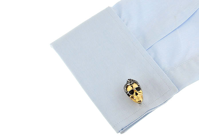Gemelos de camisa Rock & Roll Skull