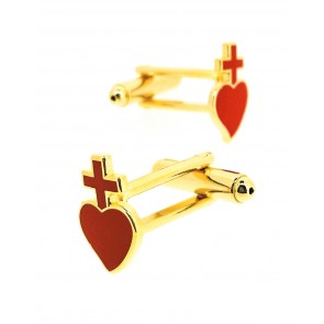 Gemelos de camisa Sagrado Corazon 15x10mm