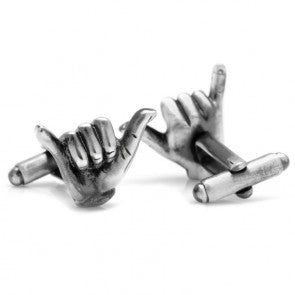Gemelos de Camisa Saludo Surfero Hang Loose Cufflinks