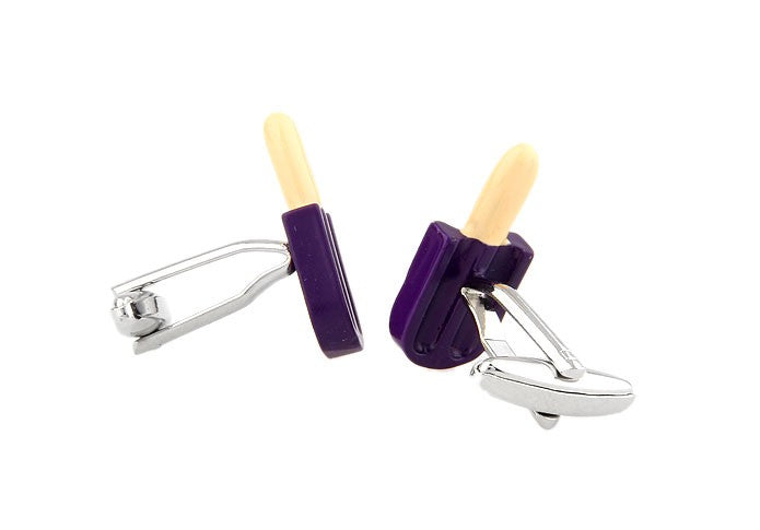Gemelos Helado Polo de Mora Cherry Blueberry Popsicle Cufflinks