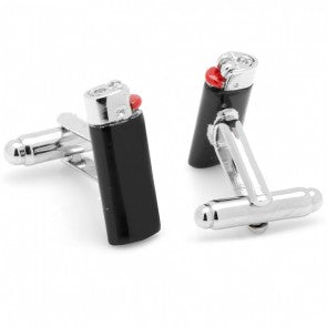 Gemelos Encendedor Mechero Black Lighter Cufflinks