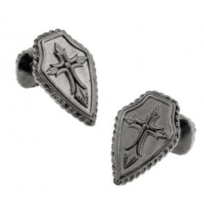 Gemelos Gothic Cross Shield