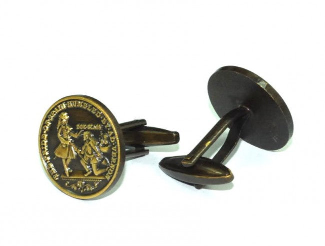 Gemelos de Camisa Moneda Blas de Lezo Cartagena 1741