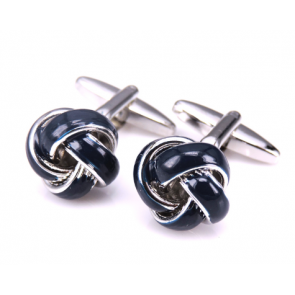 Gemelos para camisa Nudo Esmaltados Azul Oscuro