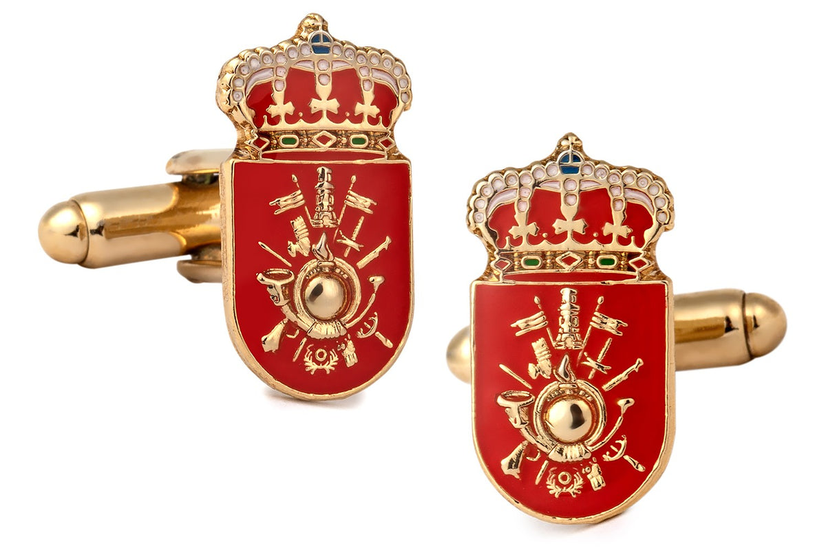 Gemelos para Camisa Academia General Militar de Zaragoza 20x10mm