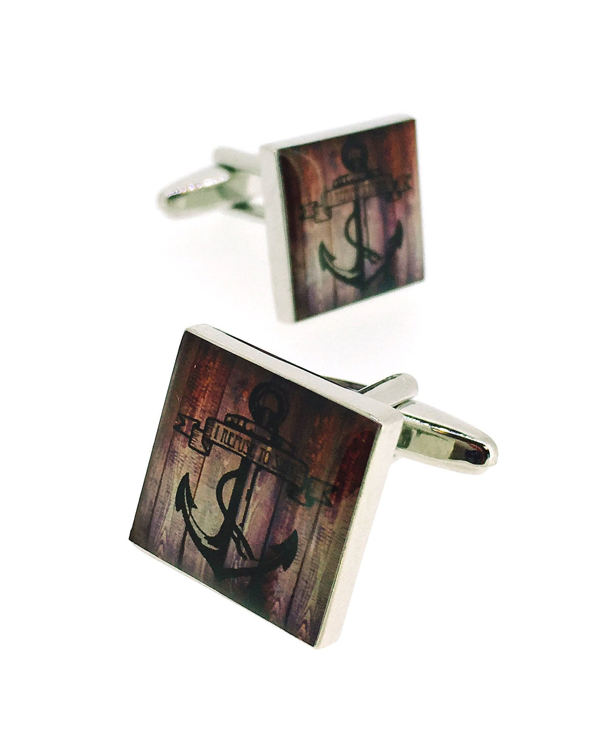 Gemelos para Camisa Ancla Vintage Squared