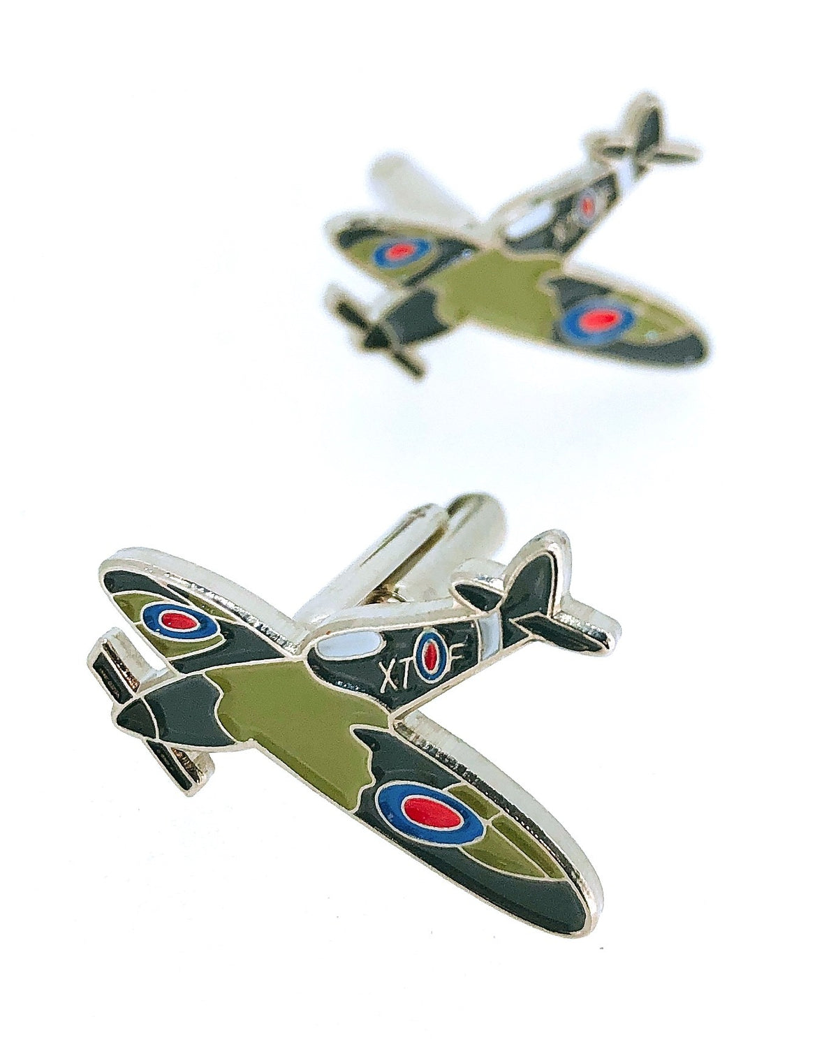 Gemelos para Camisa Avión Spitfire WWII