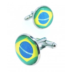 Gemelos para Camisa Bandera de Brasil