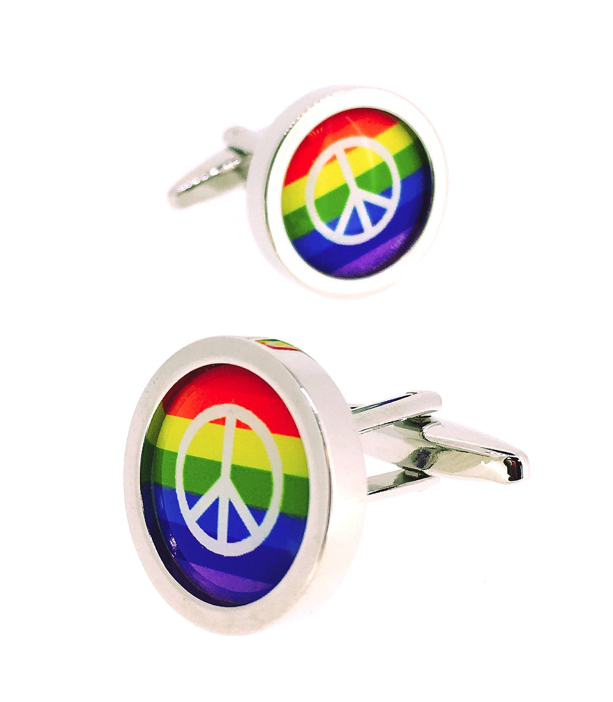 Gemelos para Camisa Bandera LGTB Paz
