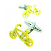 Gemelos para Camisa Bicicleta Amarilla