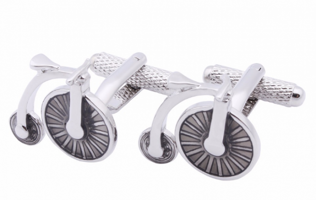 Gemelos para camisa Bicicleta Antigua Esmaltada