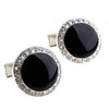 Gemelos para Camisa Black Rounded Onix