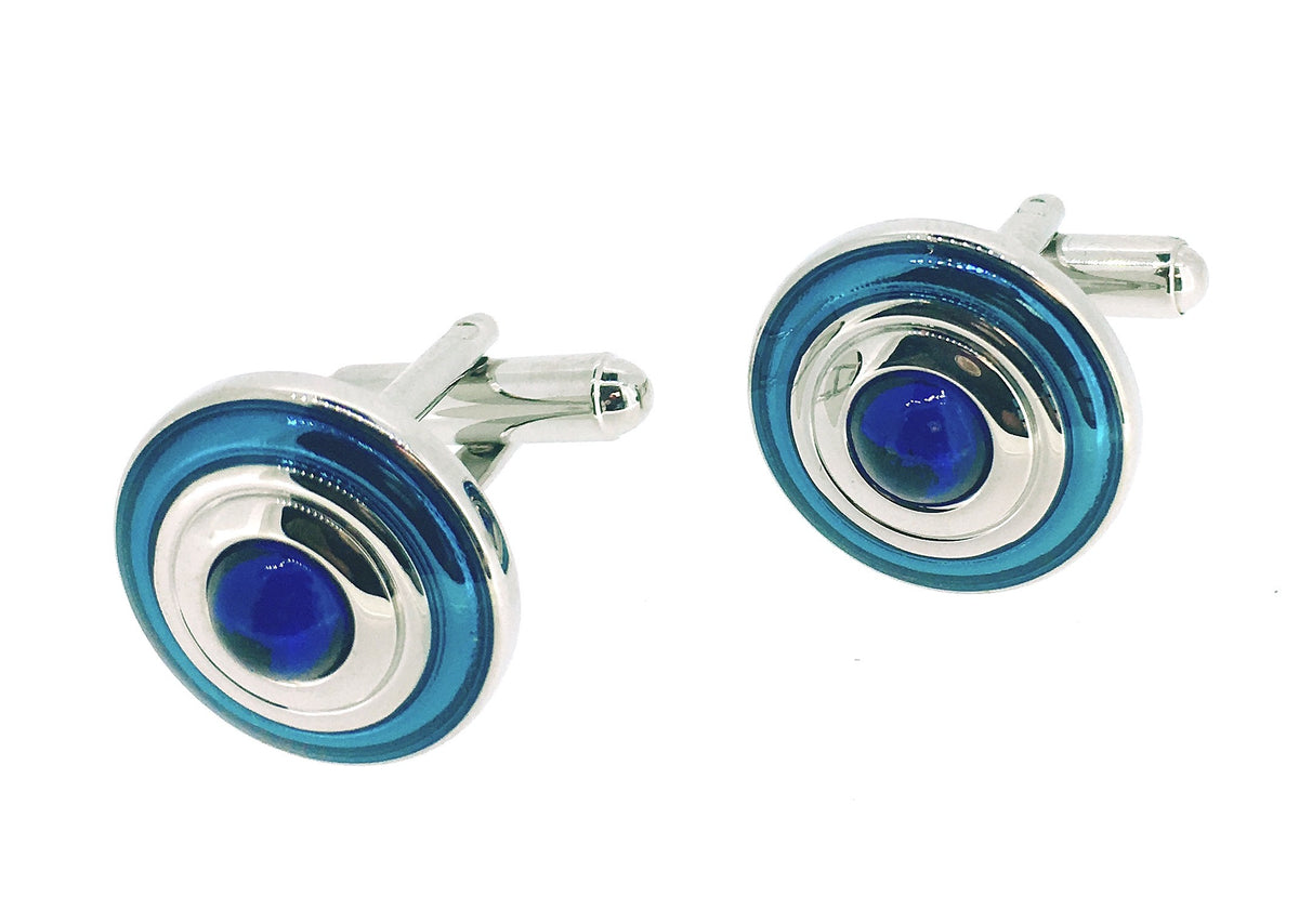 Gemelos para Camisa Blue Rounded Cuff